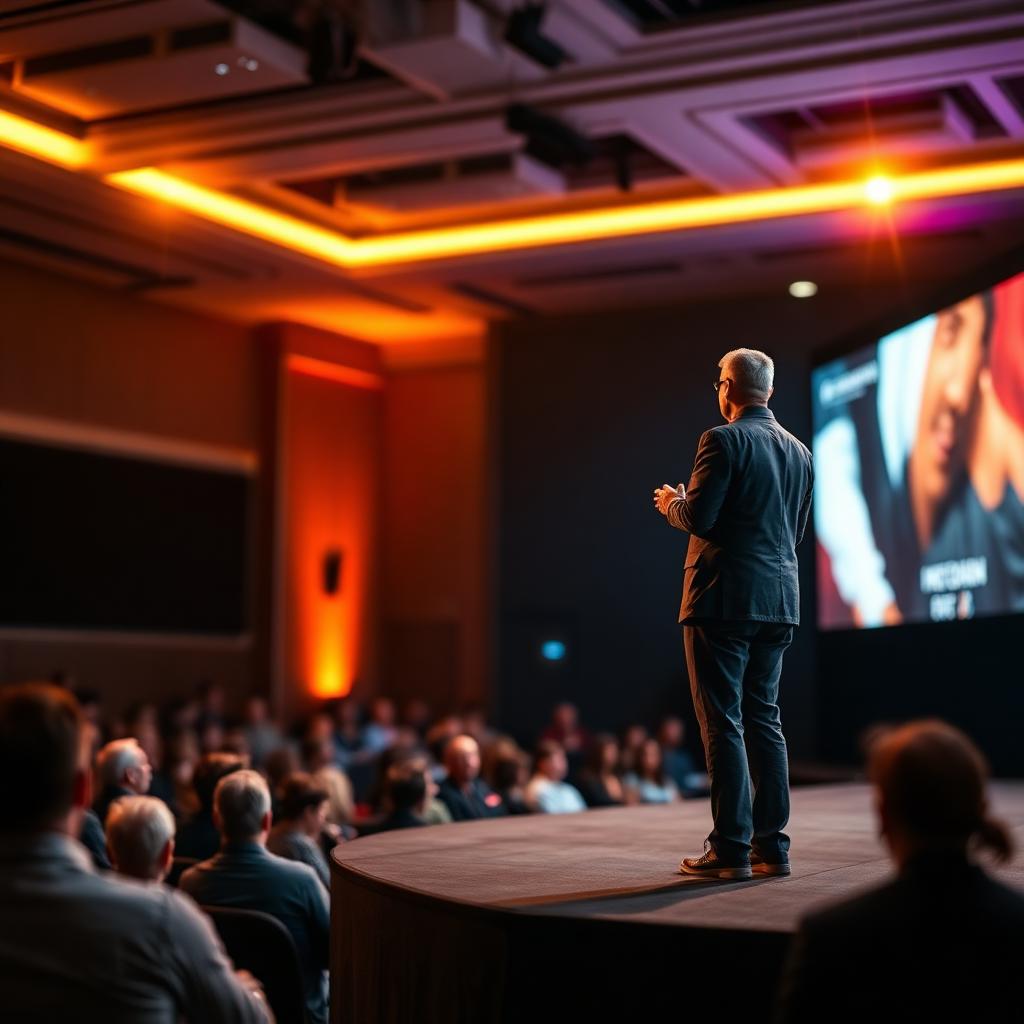Palestra em conferência premium